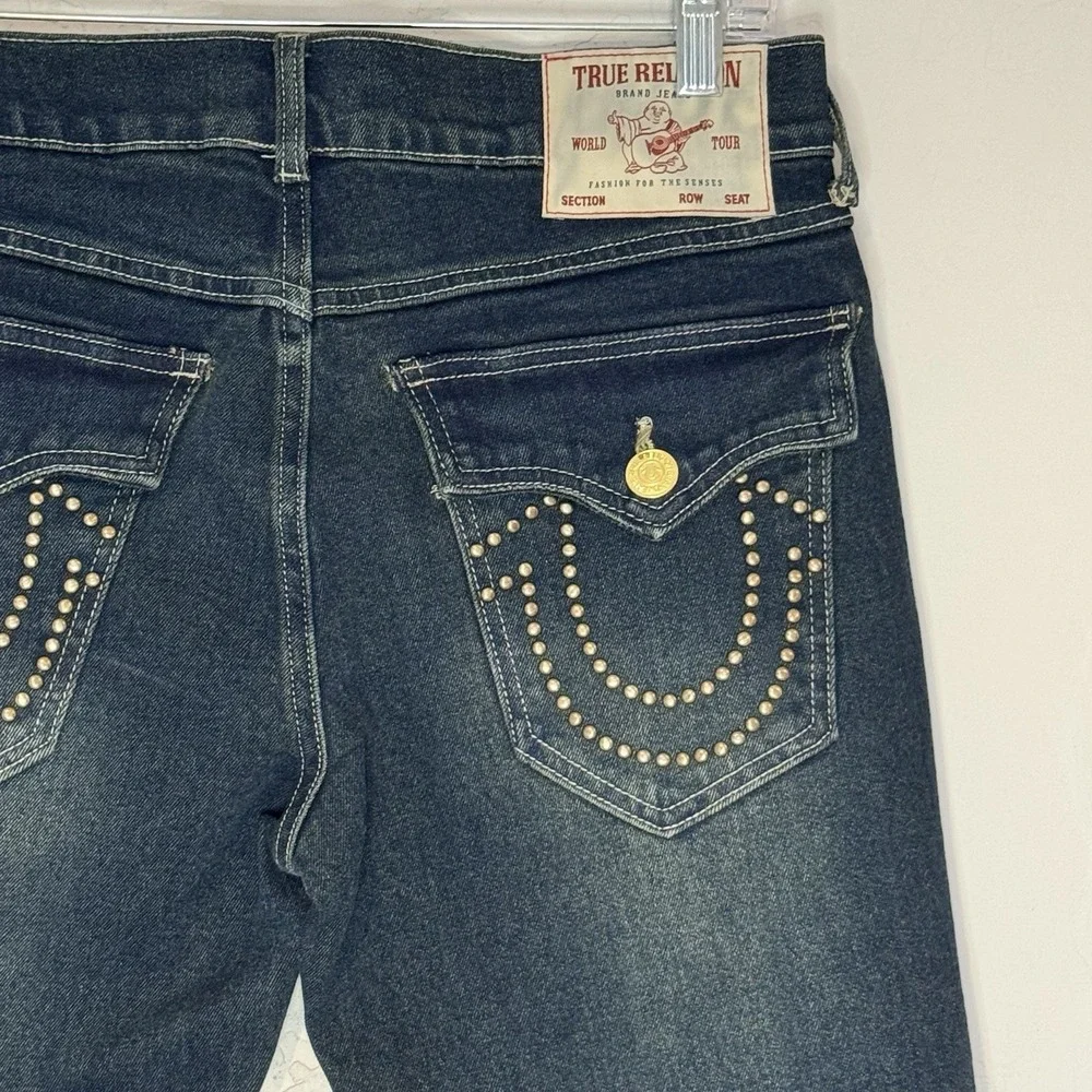 TRUE RELIGION Geno Relaxed Slim Medium Amber Nights Wash Jeans W29 L32 NWT